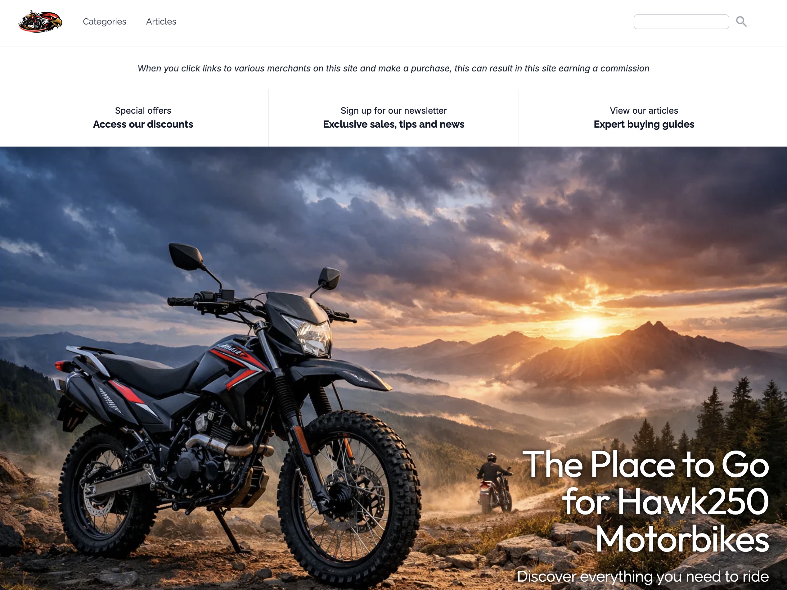 Hawk250 Motorcycles screenshot